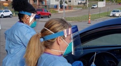 Nurses testing for COVID-19 in Chattanooga, TN
